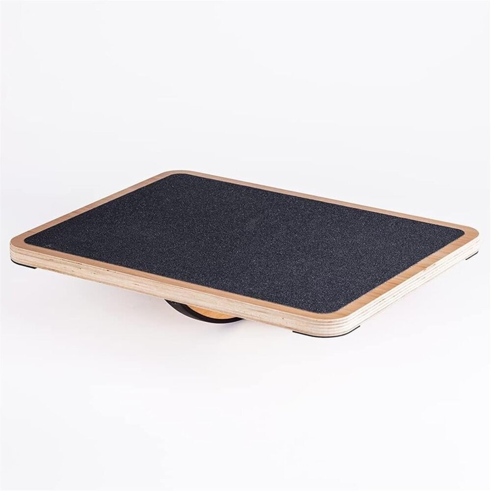 Professional Wooden Balance Board, Rocker Board, Wood Standing Desk Accessory, B